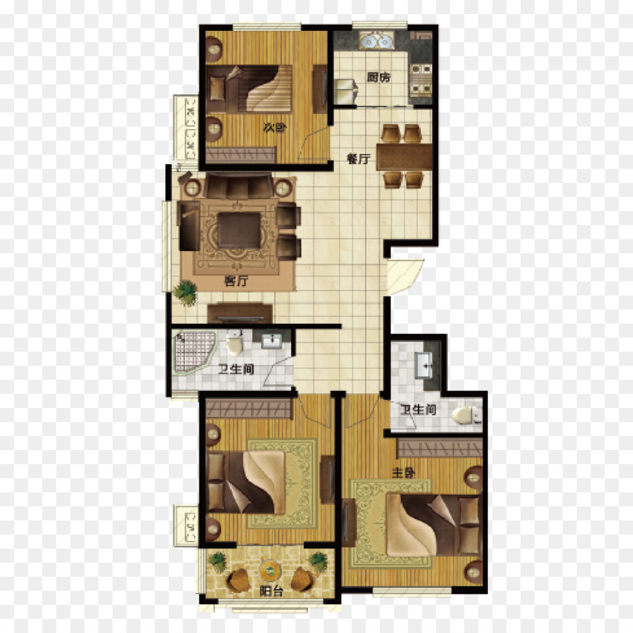 Grundriss Wohnung - Vektor-Wohnung layout