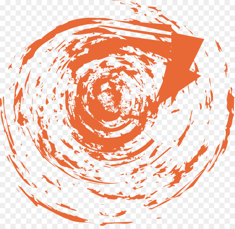 Orange Symbol - Orange lackiert schwarz Loch-Muster