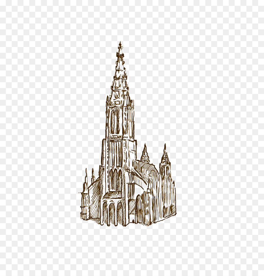 Gothic Tải về kiến trúc - Tay vẽ kiến trúc Gothic