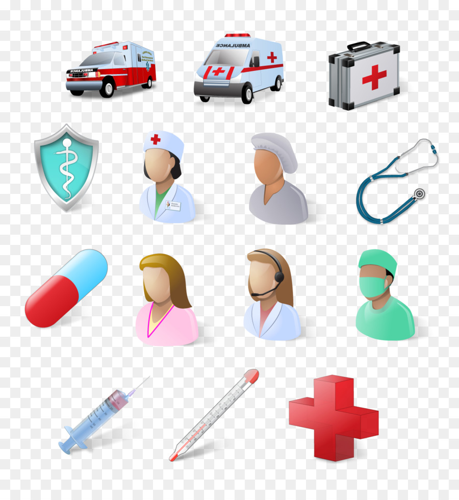 Điều dưỡng chăm Sóc sức Khỏe ĐỂ Biểu tượng - Xe cứu thương và y tá PNG biểu tượng