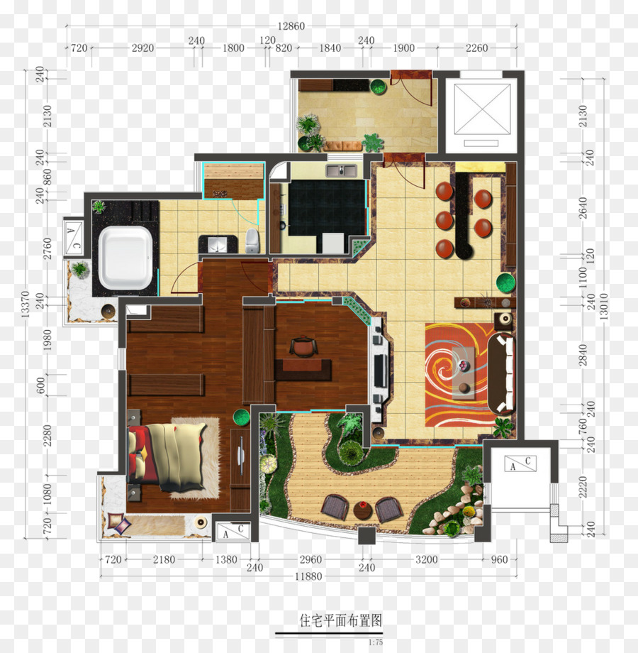 Grundriss-Innenraum-Design-Dienstleistungen Herunterladen - Farbe-Interieur-design-Fußboden-plan