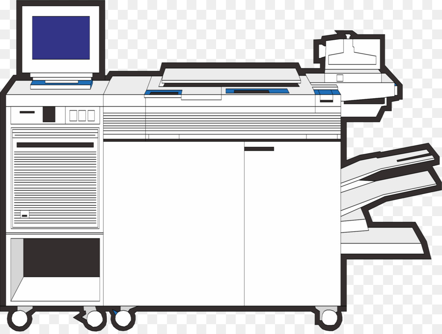 Drucker-Papier-Ausgabe-Gerät - Hand gezeichnet Drucker