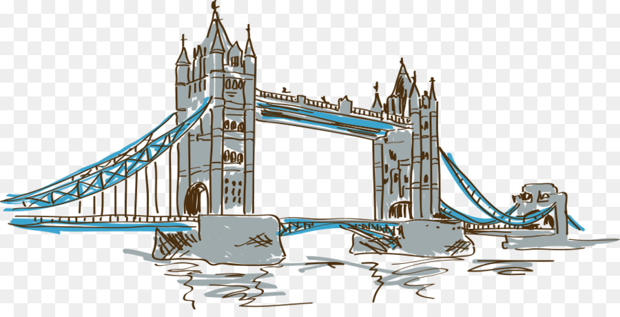 London Bridge, la Torre di Londra, Tower Bridge - Dipinto a mano Tower Bridge