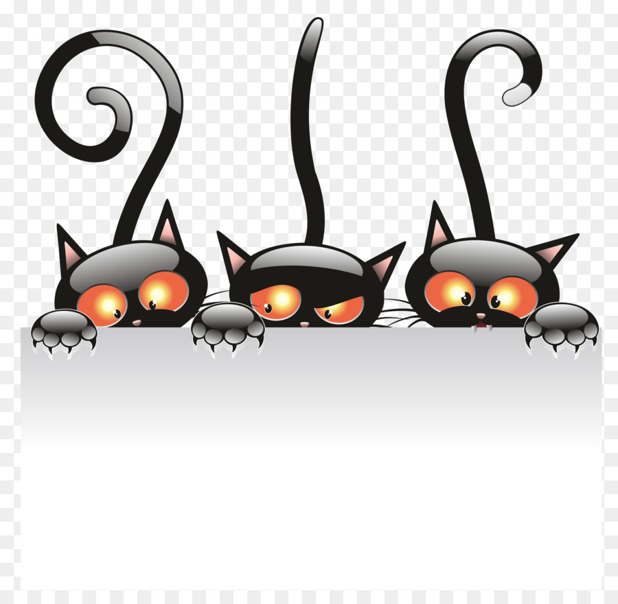 Con mèo đen con Mèo Halloween Clip nghệ thuật - phù thủy mèo