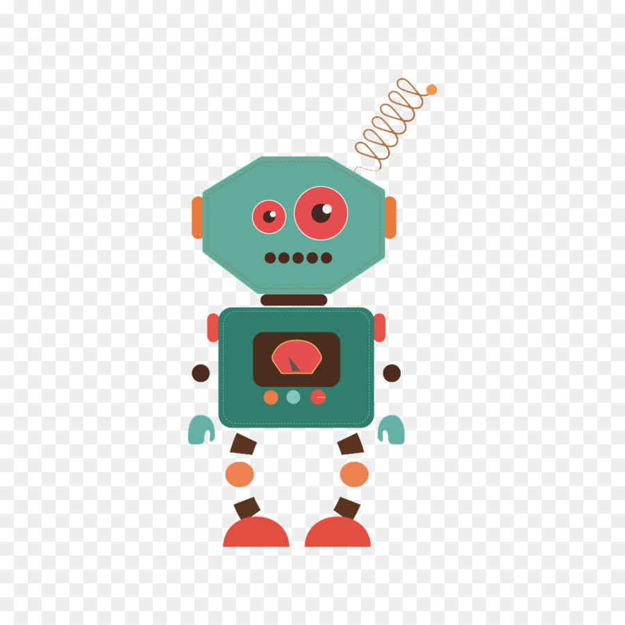 Opencube Labs Roboter Chatbot Internet-Marketing-bot - Cartoon-Roboter-Antenne