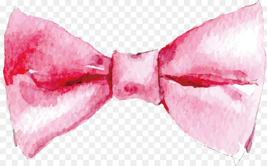 La pittura ad acquerello Rosa - rosa bowknot