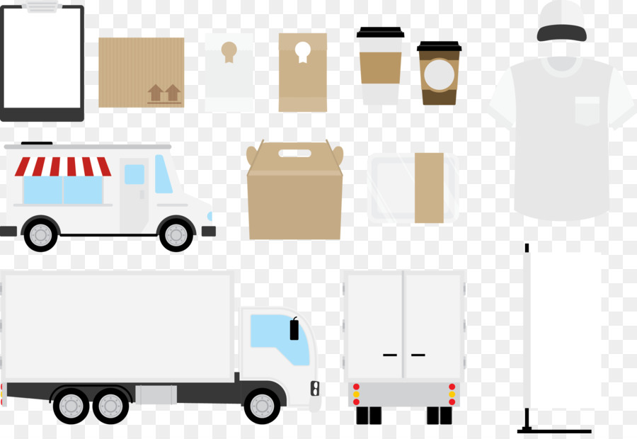 Veicolo Di Trasporto - Vettore camion di cibo