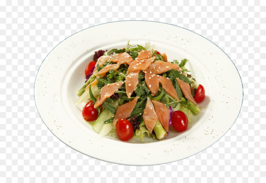 Thunfisch-Salat chinesische Hähnchen-Salat Caesar Salat Obst Salat Fattoush - Lachs-Salat