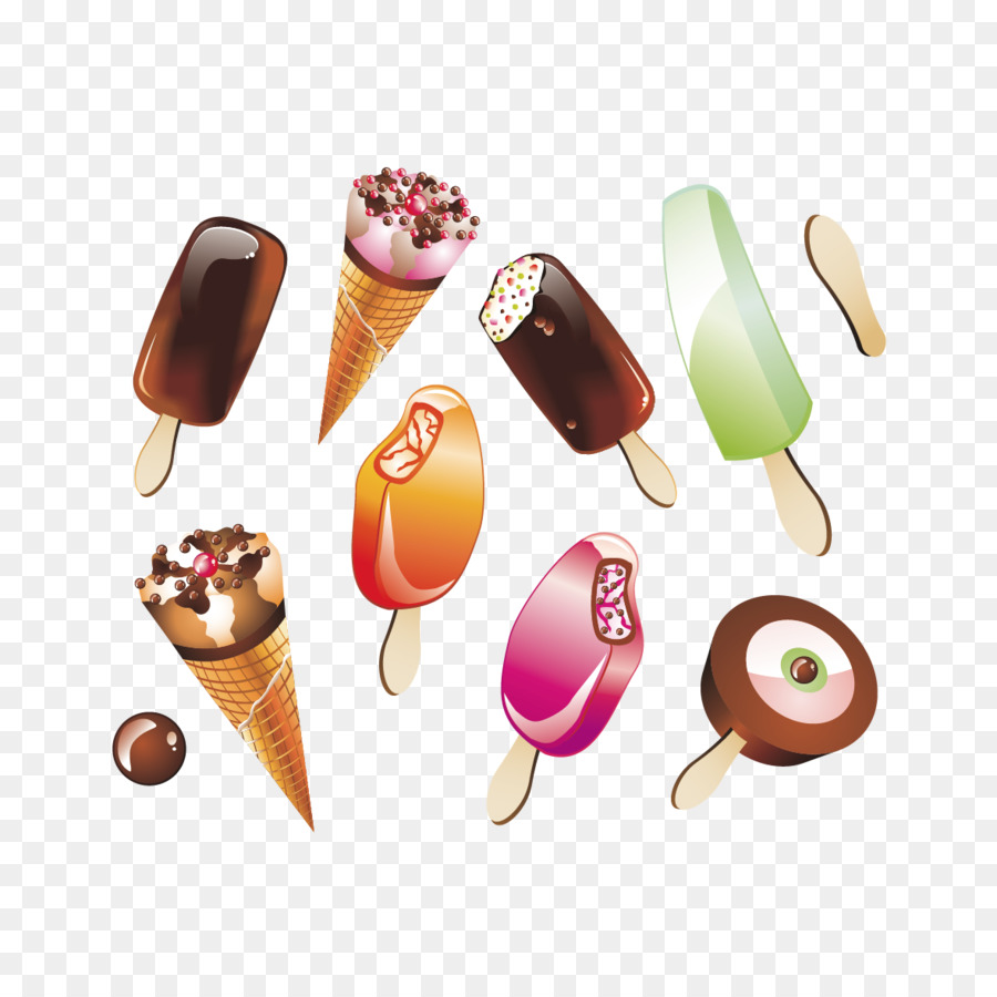 Schokoladen-Eiscreme-Eiscreme-Kegel - Eis