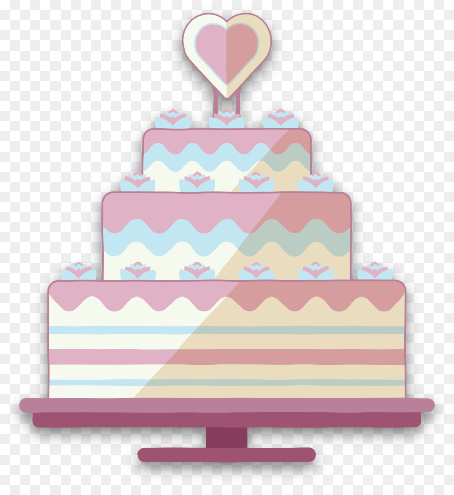 Hochzeitstorte Geburtstagstorte - Rosa Hochzeits-Kuchen