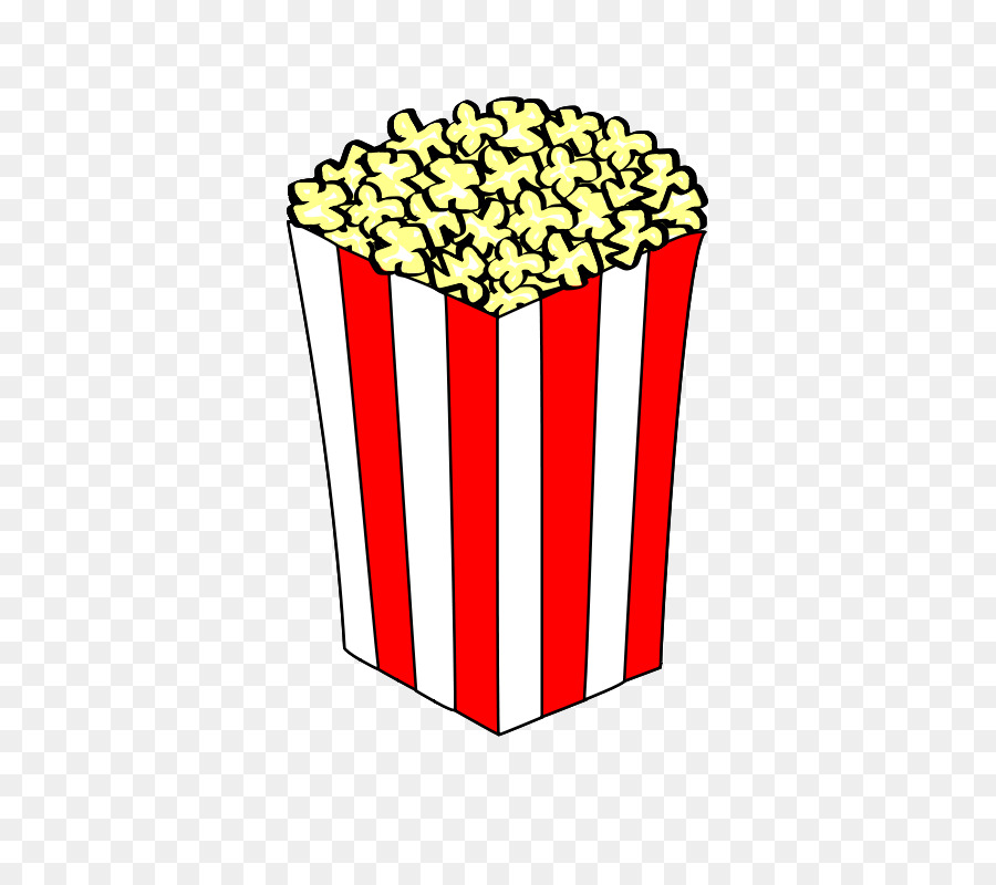Popcorn al Caramello di mais Free Clip art - Rosso e bianco scatola di popcorn bar