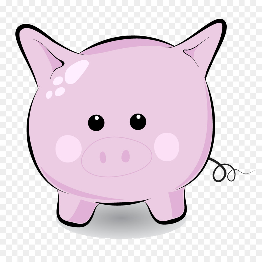 Hausschwein Niedlichkeit Clip-art - Nettes Schwein Cliparts
