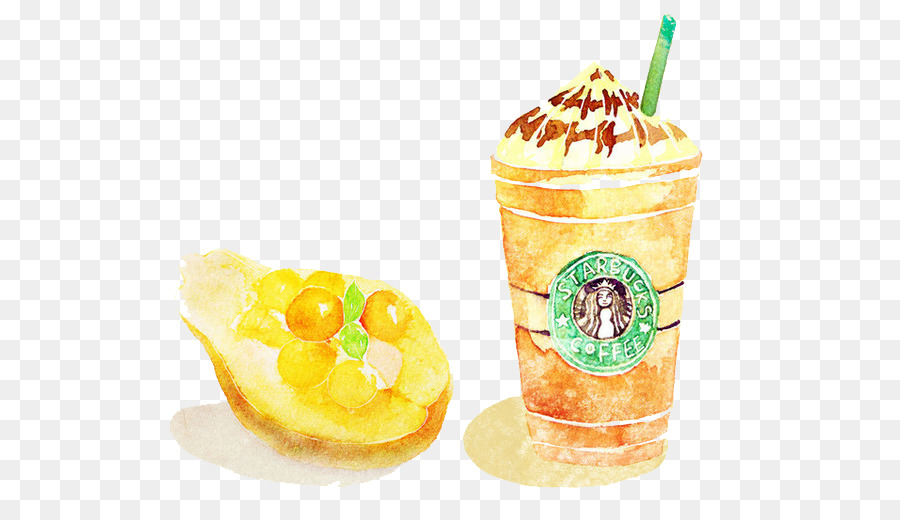 Ice cream Cocktail Frullato di Starbucks - Dipinto a mano Starbucks