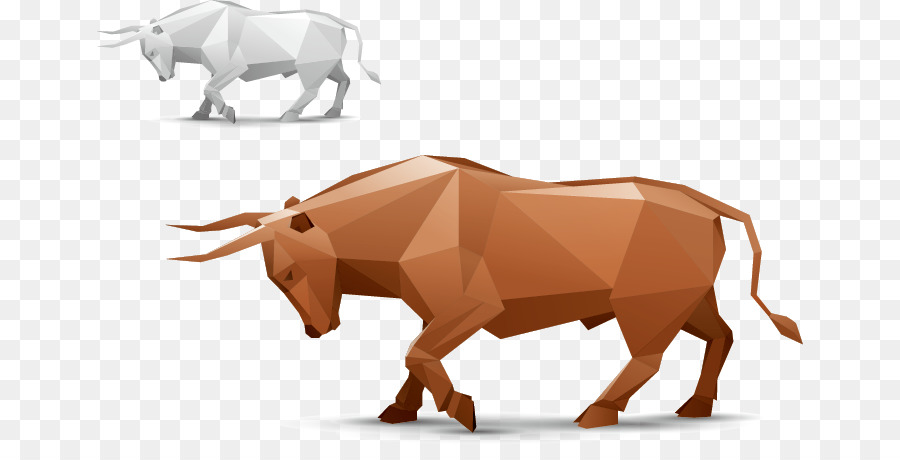 Origami Bull Bestiame Carta - Rhino Dinosauro