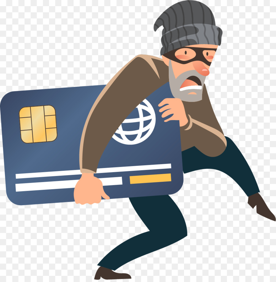 Raub Cybercrime-Symbol - Kreditkarte Diebstahl