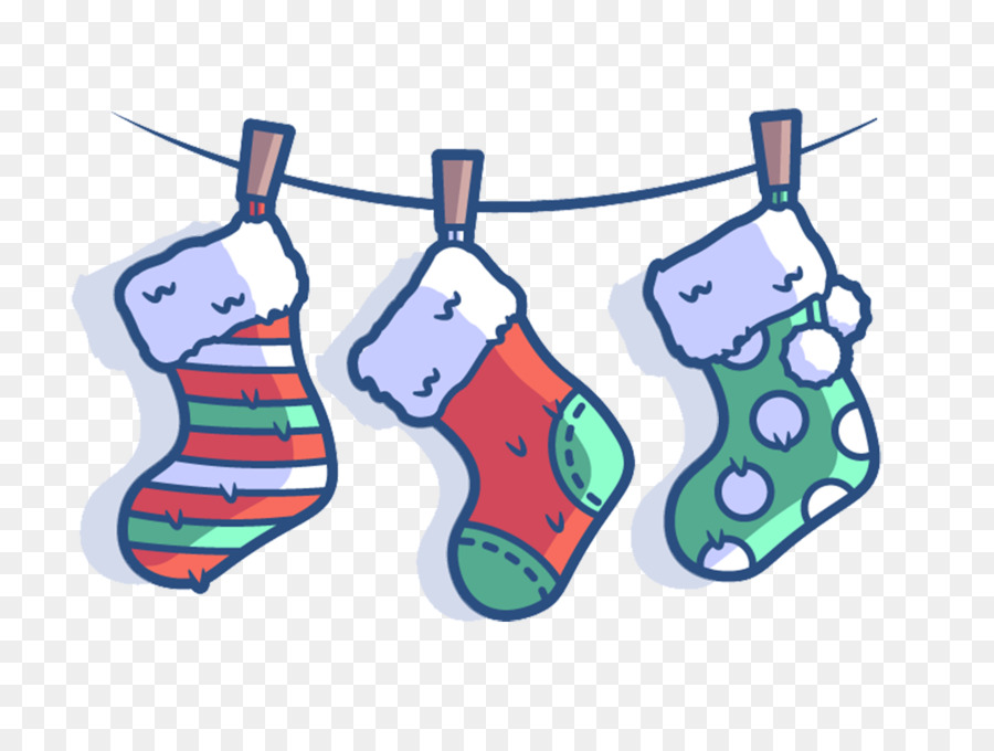 Weihnachten illustration - Niedlichen Weihnachts-Socken-illustration material