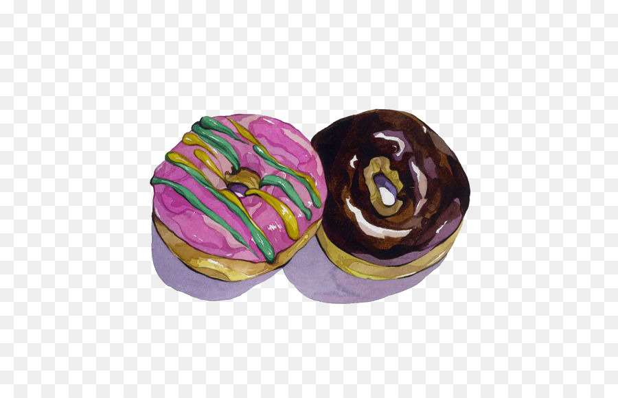 Donut Cartoon Abbildung - cartoon donut