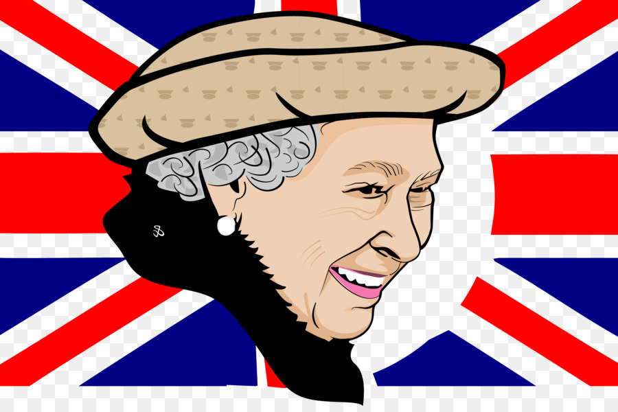 Diamond Jubilee von Königin Elizabeth II Royalty-free clipart - Vektor von hand bemalt britischen Königin
