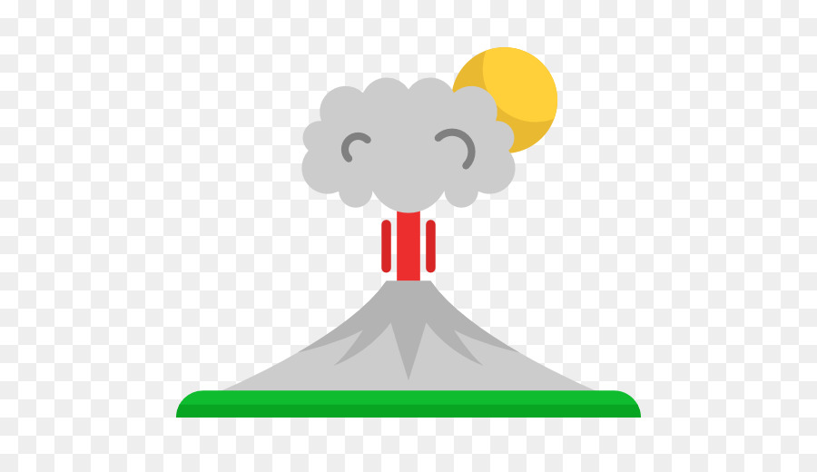 Vulkan-Symbol - Einen ausbrechenden Vulkan