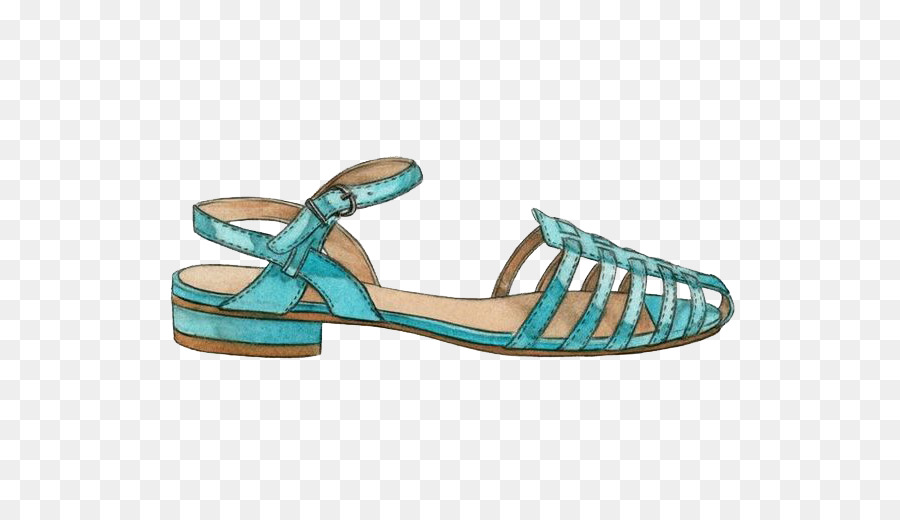 Sandale Shoe Fashion Pin-Illustration - Sommer Sandalen
