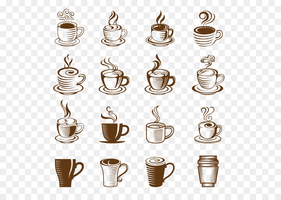 Caffè ghiacciato Cappuccino Tea Coffee cup - vettore tazza di caffè