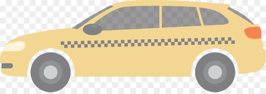 Kompakte Auto Brand City car, Automotive design - Vektor-Taxi