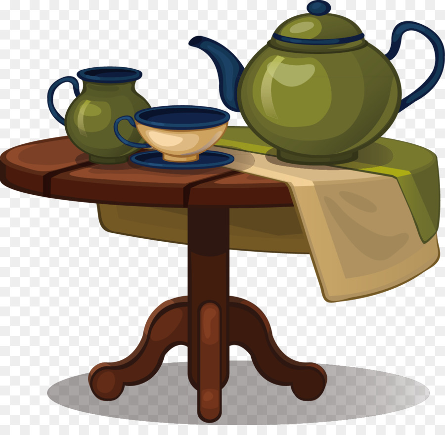 Tisch Möbel-Illustration - Vektor-Bankett-Tische und Stühle