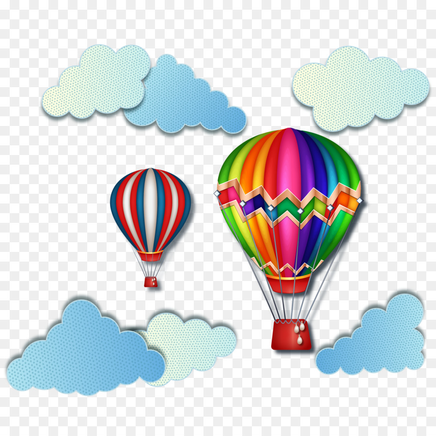 Hot air balloon Ballon Spielzeug - Farbe-heiß-Luft-Ballon-design Vektor-material