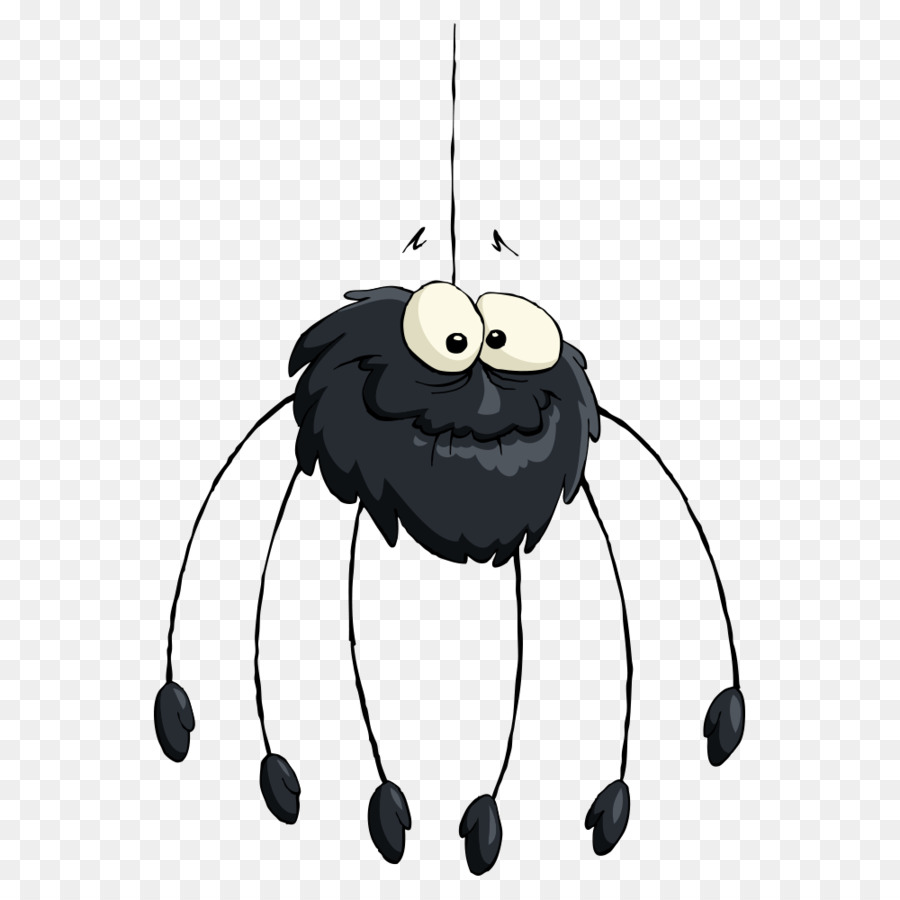 Spider Cartoon-Abbildung - Vektor-black spider