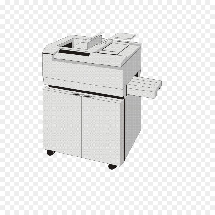 Stampante cartoon - stampante in bianco immagine