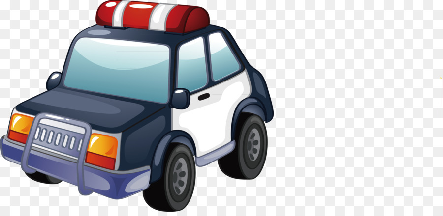 Stock photography Royalty-free clipart - Polizei-Auto-Vektor-material