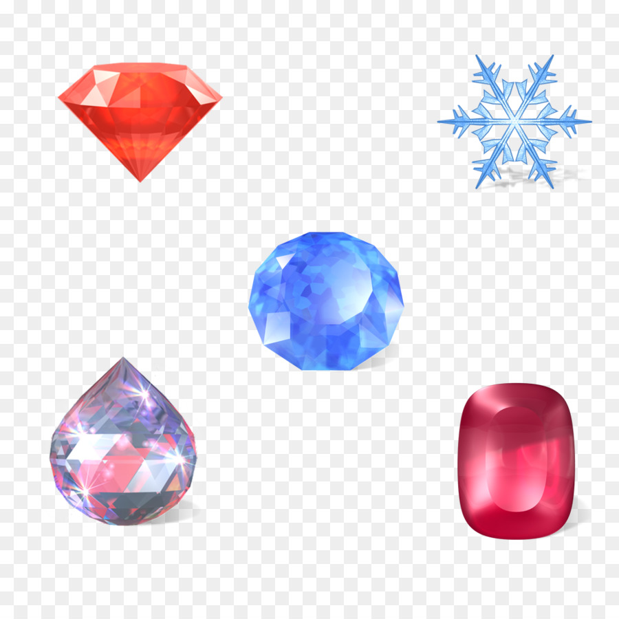 Edelstein-Diamant-Button-Icon - Ruby-Sapphire-crystal-material