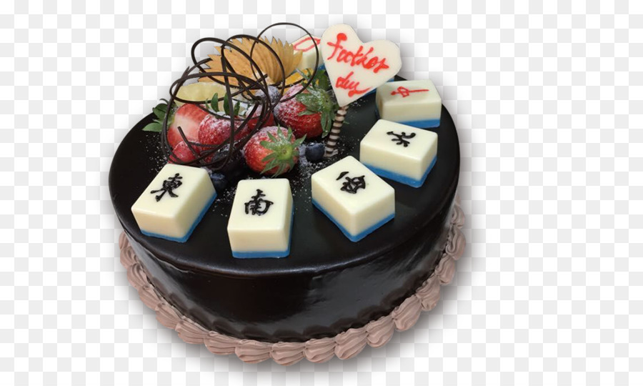 Schokolade-Kuchen-Mahjong Geburtstag Kuchen Torte - Schokoladenkuchen