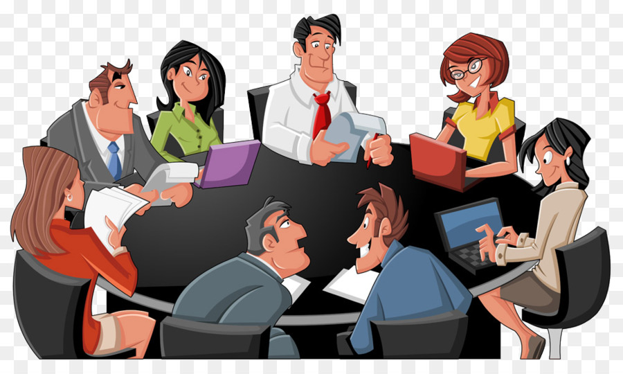 Tabelle Cartoon-Meeting Royalty-free - business-meeting