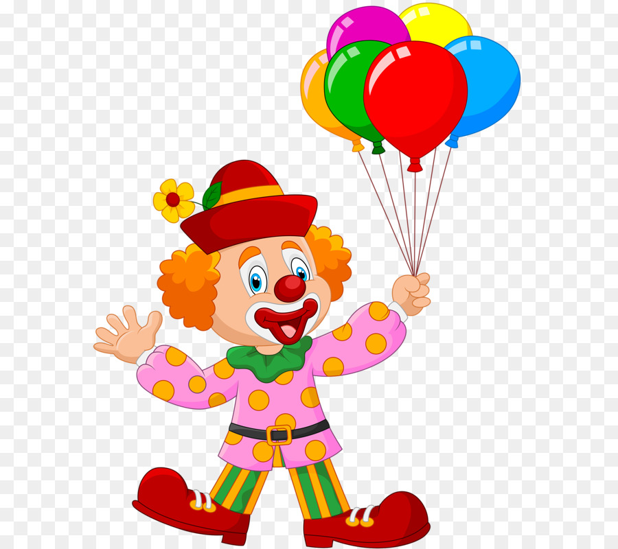 Clown Del Circo Cartoon Illustrazione - pagliaccio dei cartoni animati