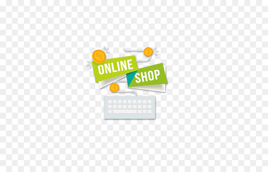 Logo Marke Schriftart - Online-Shop Tastatur-Symbol
