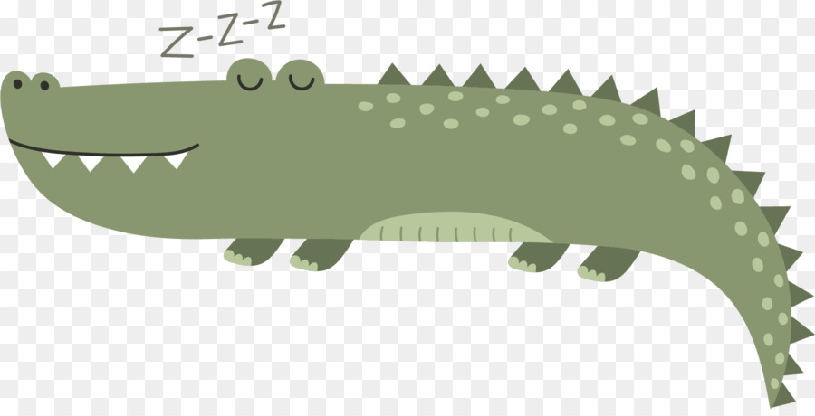 Der Umsatz Royalty-free - Grünes Krokodil