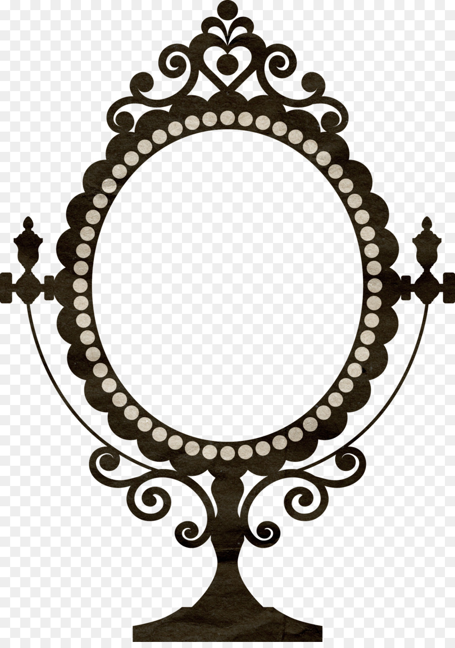 Adesivo da muro Vintage abbigliamento Specchio cornice arti Decorative - specchio