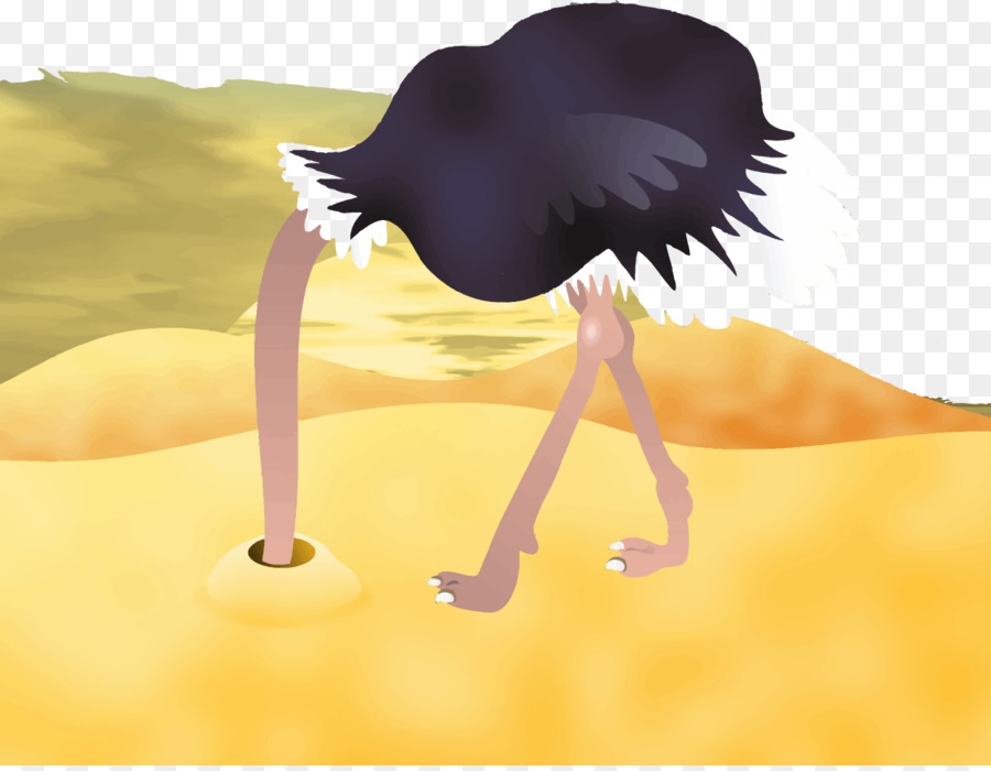 Common ostrich Vogel Gans-Cartoon - Vektor-Strauß