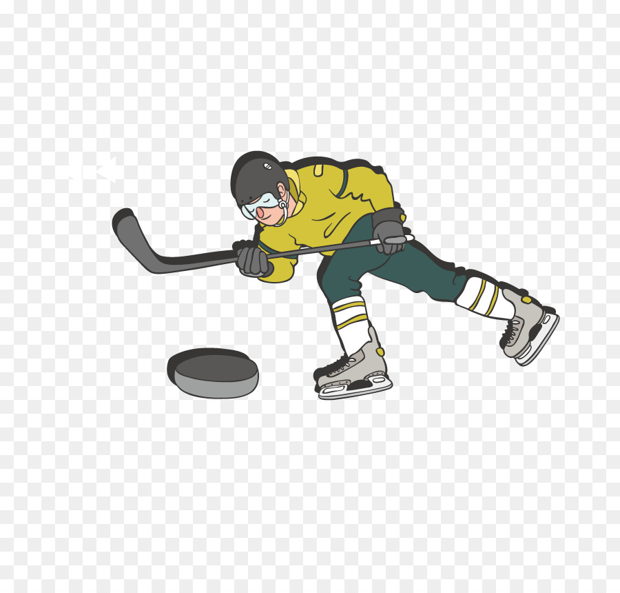 Hockey su ghiaccio ai Giochi Olimpici del gioco della Palla - Vettore Di Hockey
