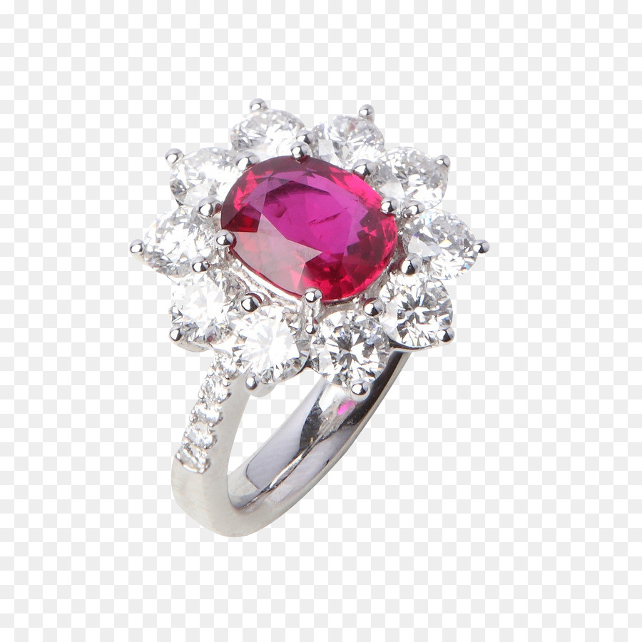 Anello di nozze Gioielli Rubino Gemma - Con rubino e Diamante Anello