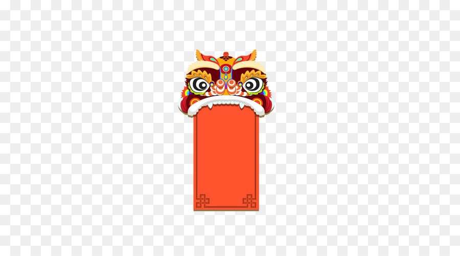 Chinese New Year Lion Dance Cartoon