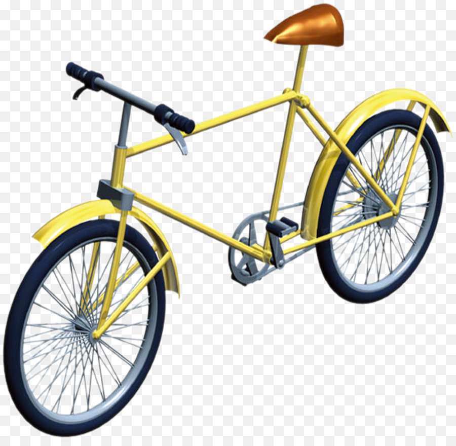 Xe đạp đồ họa Máy tính - xe đạp màu vàng