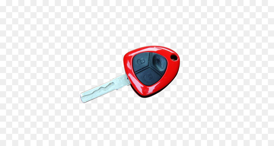 rote Schrift - Roter Auto-Schlüssel