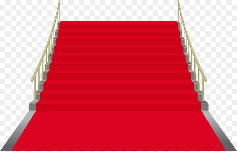 Treppen-Treppen-Teppich-clipart - Treppen sind mit rotem Teppich