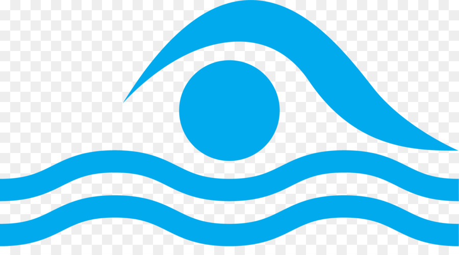 Marke Blaues Logo Bereich Muster - Schwimmen Zeichen