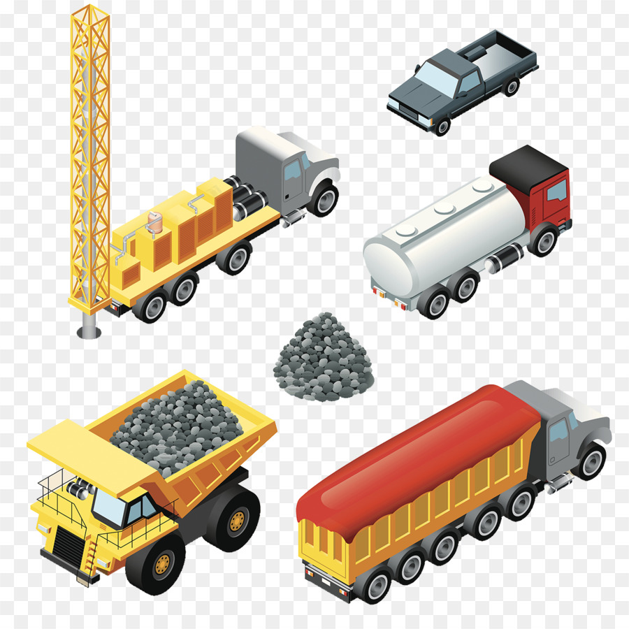 Pickup truck Auto-Dump-LKW-KFZ - Coal mine LKW