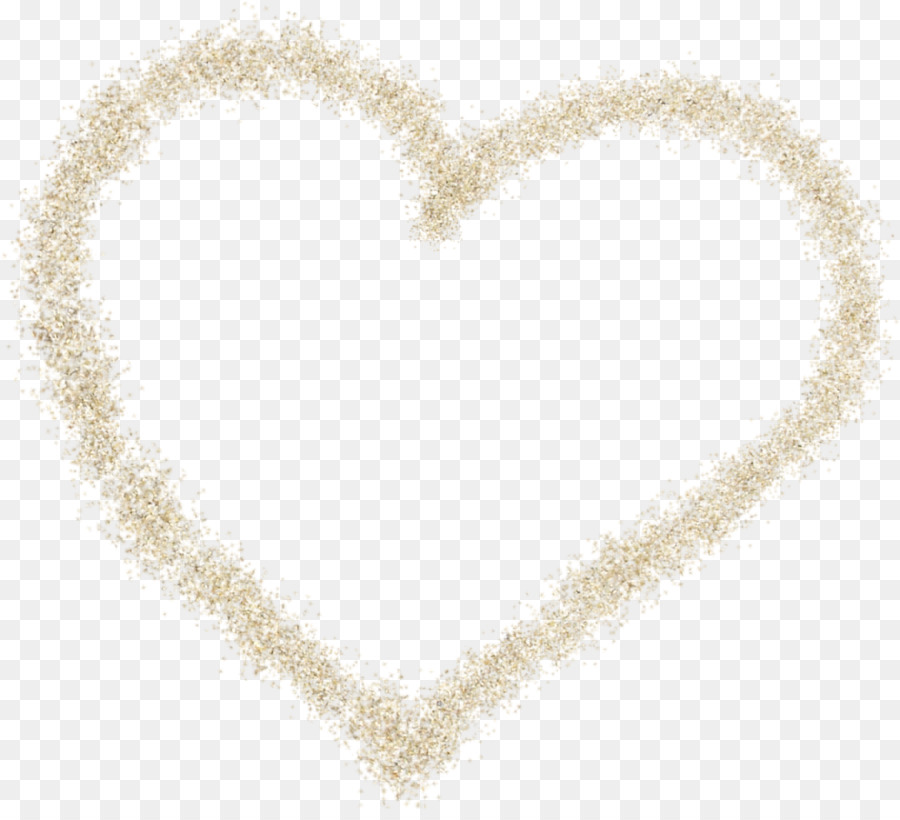 Herz-Muster - Golden sand Herz