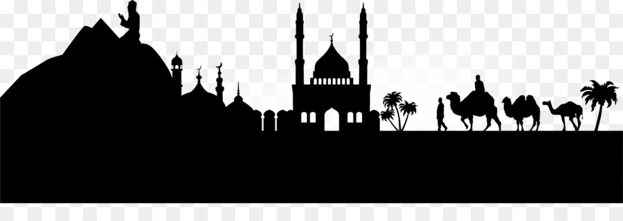 Bán Đảo Ả Rập Tiếng Ả Rập Nhà Thờ Hồi Giáo, Hồi Giáo - Eid UL đen đơn giản Đồi nhà Thờ