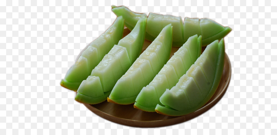 Hami Melone Melone Wassermelone - Serviert in einem Teller Melone